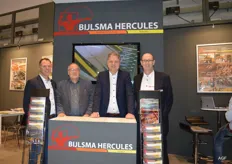 Willem Beimers, Peter van den Kerkhof, Jan Bijlsma en John Maljaars van Bijlsma Hercules. "Your products in good hands with us".